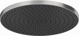 DURAVIT Kopfbrause MinusFlow D230, Rund, Rain Schwarz Matt – Wand- und Deckenmontage, Antikalk