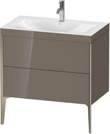 DURAVIT XViu c-bonded Waschtischset 800 mm bodenstehend mit 2 Auszügen und Tip-on Technik