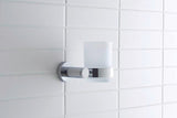 DURAVIT D-Code Glashalter Glas rechts Chrom – Wandmontage Zahnputzbecher mit Befestigungsmaterial