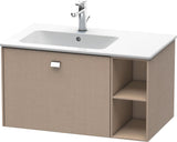 DURAVIT Brioso Waschtischunterbau 820 mm, 1 Auszug, Becken links, Betongrau Matt