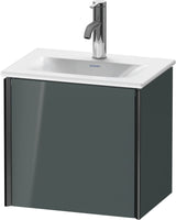 DURAVIT XViu Waschtischunterbau wandhängend, 1 Tür links, 397x430x310 mm, dolomiti grey hochglanz