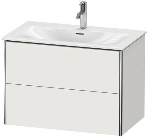 Duravit Waschtischunterbau XSquare 810 mm – Wandhängend, 2 Schubkästen, Seidenmatt
