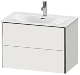 Duravit Waschtischunterbau XSquare 810 mm – Wandhängend, 2 Schubkästen, Seidenmatt