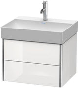 DURAVIT XSquare Waschtischunterbau 584 mm – Wandhängend mit Schubkasten und Siphonausschnitt