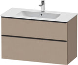 DURAVIT D-Neo Waschtischunterbau 1010 mm Eiche Schwarz mit Bronze Griff