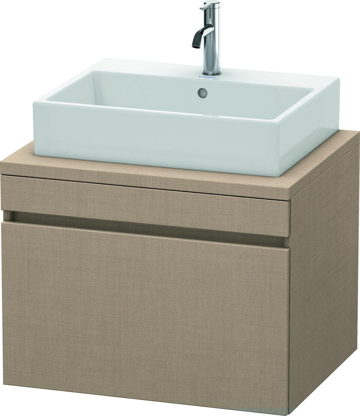 Duravit DuraStyle Konsolenwaschtischunterbau 700 mm betongrau matt mit 1 Auszug und Soft-Close