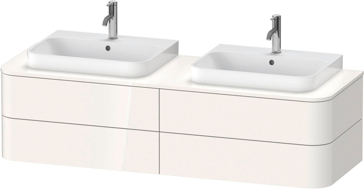 DURAVIT Happy D.2 Konsolenwaschtischunterbau 1600 mm mit 4 Schubkästen, Tip-On & LED