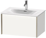 Duravit XViu Waschtischunterbau 710 mm mit Einrichtungssystem Ahorn Mitte, wandhängend
