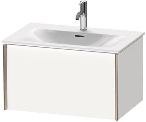 Duravit Waschtischunterbau XVIU 710x397x480mm Nussbaum Mitte – Wandhängend für Viu 234473
