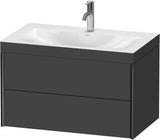 DURAVIT XViu c-bonded Waschtischset wandhängend 800x480x503mm mit 2 Schubkästen, Push-Open und Soft-Close