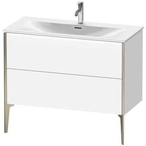 Duravit XVIU Waschtischunterbau 1010 mm mit 2 Auszügen in Champagner Matt – Badmöbel für Viu 234410