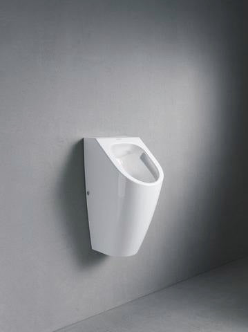 DURAVIT Urinal ME by Starck, spülrandlos, Zulauf hinten, ohne Fliege, weiß