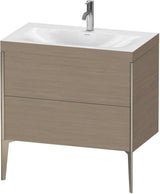 DURAVIT XViu c-bonded Waschtischset 800 mm bodenstehend mit 2 Auszügen und Tip-on Technik