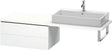 Duravit L-Cube Unterschrank für Konsole 820 mm, 2 Schubkästen, Weiß Matt
