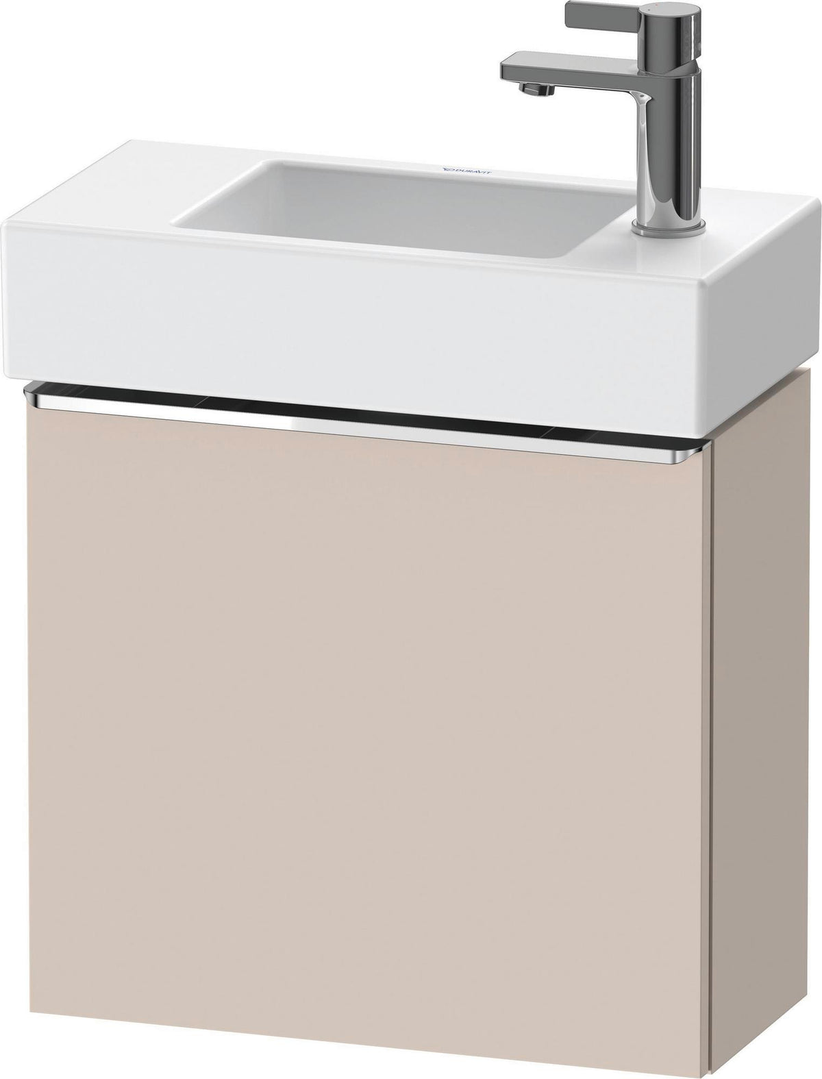 DURAVIT D-Neo Waschtischunterbau 484 mm Eiche Schwarz Matt, 1 Tür, Bronze Griff