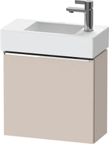 DURAVIT D-Neo Waschtischunterbau 484 mm Eiche Schwarz Matt, 1 Tür, Bronze Griff