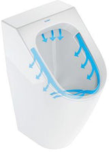 DURAVIT Urinal ME by Starck, spülrandlos, Zulauf hinten, ohne Fliege, weiß