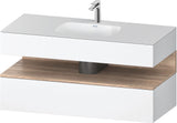 DURAVIT Qatego Studio F. A. Porsche Einbauwaschtisch mit Konsolenwaschtischunterbau 1200 mm Weiß Matt