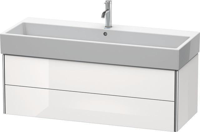 Duravit XSquare Waschtischunterbau 1184 mm mit 2 Schubkästen in Steingrau matt