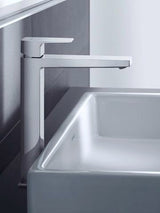 DURAVIT Manhattan Einhebel-Waschtischmischer XL – 181 mm Ausladung, Chrom, ohne Zugstange