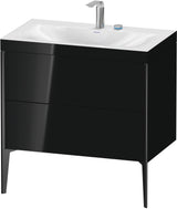 DURAVIT XViu c-bonded Waschtischset 800 mm mit 2 Auszügen, bodenstehend, Soft-Close