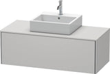 Duravit XSquare Waschtischunterbau 1200 mm wandhängend – Sand-matt mit Konsole