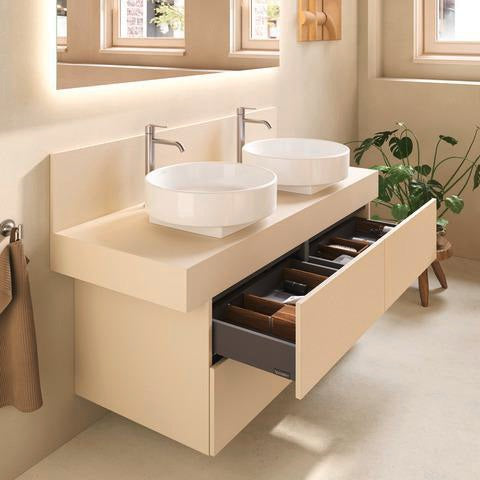 DURAVIT Balcoon Konsolen-Waschtischunterbau 1200 mm mit 4 Schubkästen und Tip-on-Technik