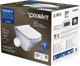 DURAVIT DuraStyle Wand-WC Set spülrandlos mit Absenkautomatik und WC-Sitz