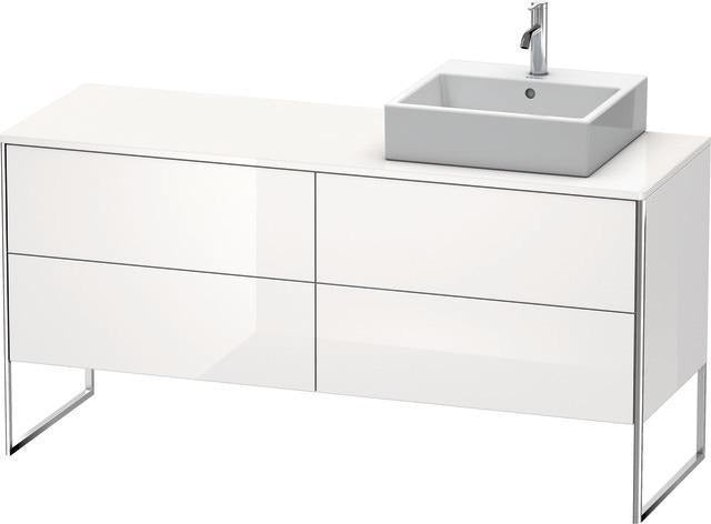 Duravit XSQUARE Waschtischunterbau 1600x400x548mm mit 4 Auszügen, Becken rechts
