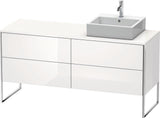Duravit XSQUARE Waschtischunterbau 1600x400x548mm mit 4 Auszügen, Becken rechts