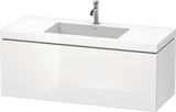 Duravit L-Cube Waschtischset 1200x480mm mit Vero Air Möbelwaschtisch, wandhängend, ohne Überlauf