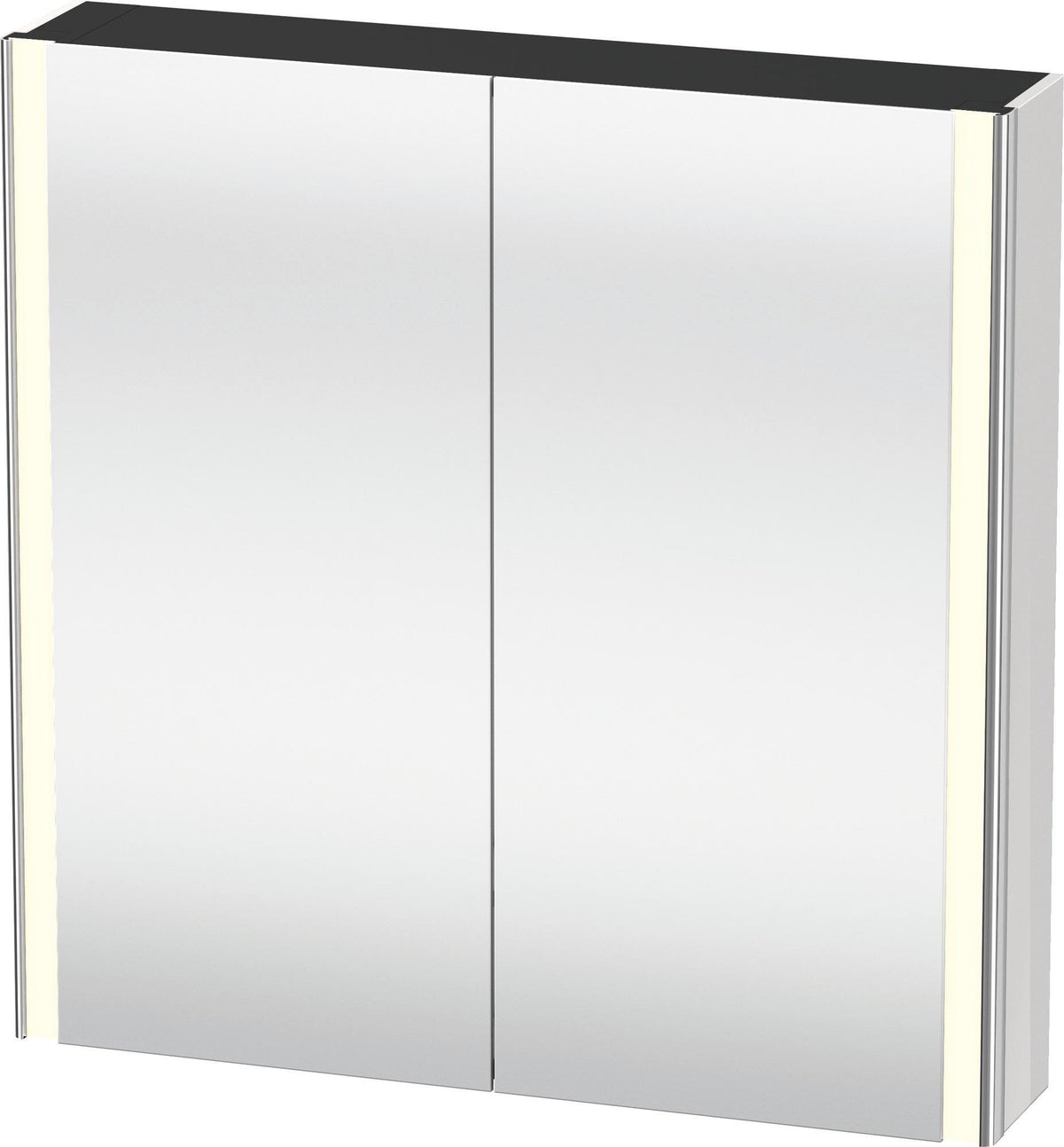Duravit XSquare Spiegelschrank 800 mm mit LED-Beleuchtung, 2 Schwingtüren & Soft-Close