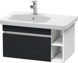 DURAVIT DuraStyle Waschtischunterbau 730 mm betongrau matt – wandhängend mit 1 Auszug & 2 offenen Fächern