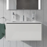 Duravit L-Cube Waschtischunterbau 820 mm Weiß Matt mit 1 Auszug und Tip-On-Technik