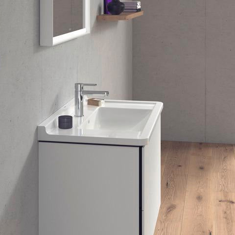 DURAVIT L-Cube Waschtischunterbau 820 mm taupe matt mit 2 Schubkästen und Tip-On-Technik