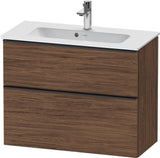 DURAVIT D-Neo Waschtischunterbau 810 mm Eiche Schwarz Bronze, wandhängend, 1 Auszug