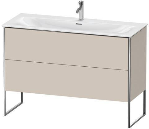 Duravit Waschtischunterbau XSquare 1210 mm, 2 Auszüge, weiß matt, Tip-On-Technik, für Viu