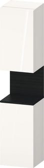 DURAVIT Qatego Hochschrank 400 mm, 2 Türen, weiß Hochglanz, Eiche Schw. Matt