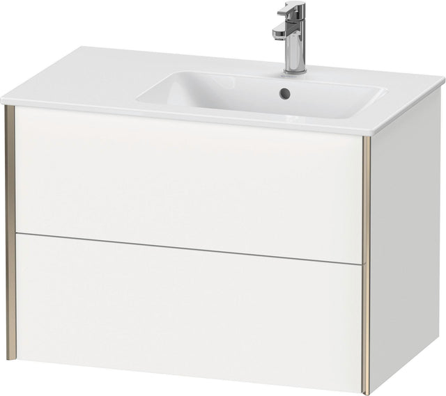 DURAVIT XViu Waschtischunterbau wandhängend 810 mm, 2 Schubkästen, weiß matt