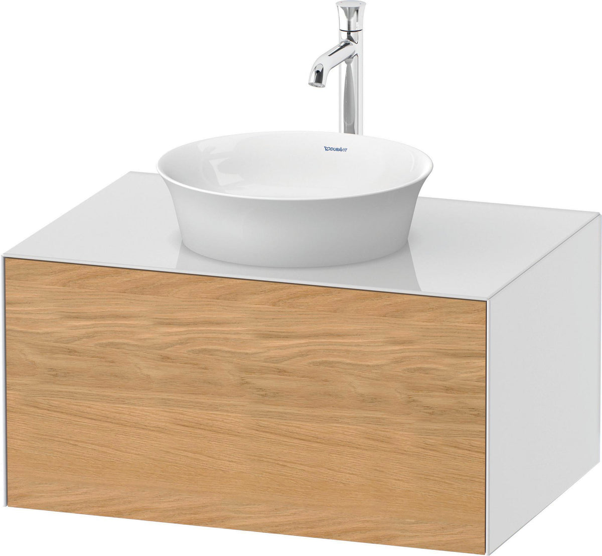 DURAVIT White Tulip Waschtischunterbau 800 mm, 1 Auszug, LED-Beleuchtung, anthrazit