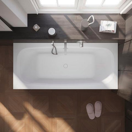DURAVIT Wandanschlussbogen 55x102 mm rund in Gold poliert – Brausen und Zubehör