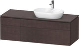 Duravit L-Cube Waschtischunterbau 1420 mm Taupe supermatt mit Tip-on und Soft-Close
