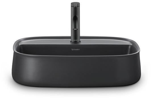 DURAVIT Zencha Aufsatzbecken 550 mm Weiß – mit Hahnlochbank, ohne Überlauf