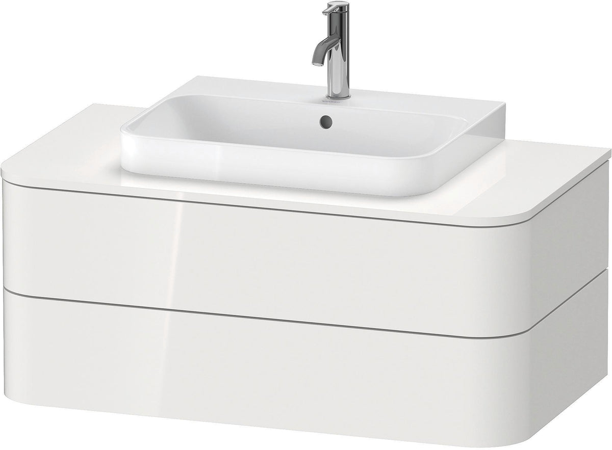 Duravit Happy D.2 Konsolenwaschtischunterbau 1000 mm Taupe Supermatt mit Tip-on und Soft-Close