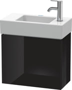 schwarz hochglanz / Mitteldichte Faserplatte (MDF) / 1 Tür