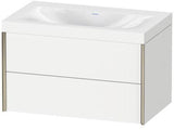 Duravit Möbelwaschtischset XVIU 800x480mm Chaos mit Unterbau wandhängend und Keramikwaschtisch Viu