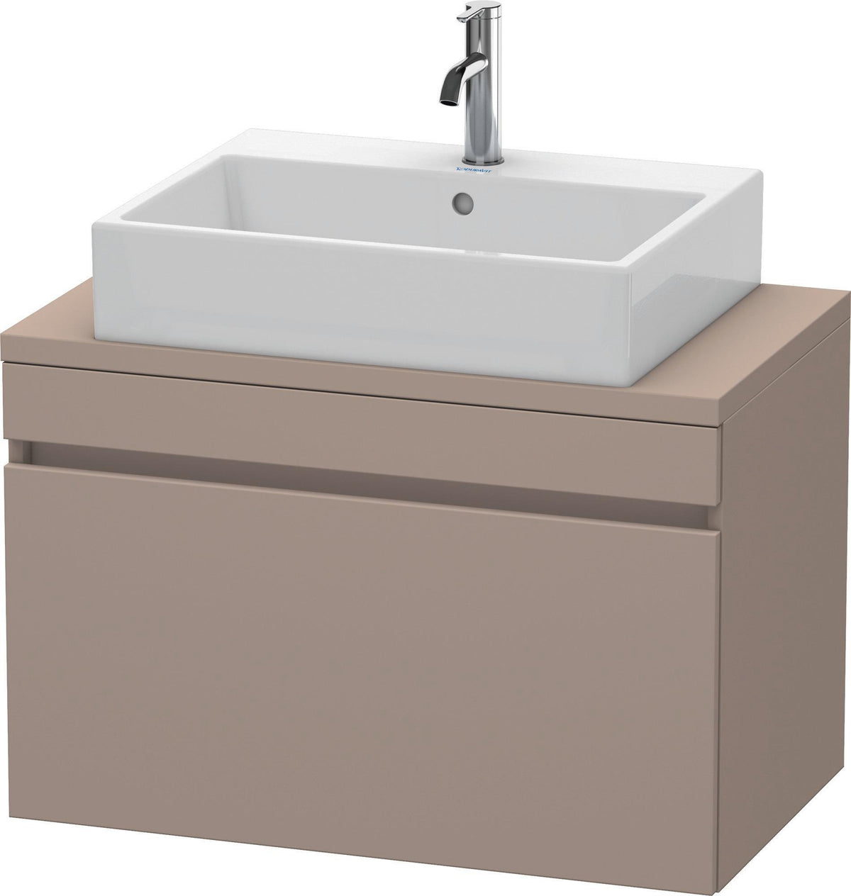 Duravit DuraStyle Waschtischunterbau 800 mm betongrau matt mit 1 Auszug und Soft-Close
