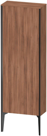 Duravit XViu Halbhochschrank 1330 mm Nussbaum dunkel matt, 1 Tür, Soft-Close, Push-Open