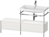 Duravit Waschtischset HAPPY D.2 PLUS 1400x490mm ein Hahnloch taupe supermatt