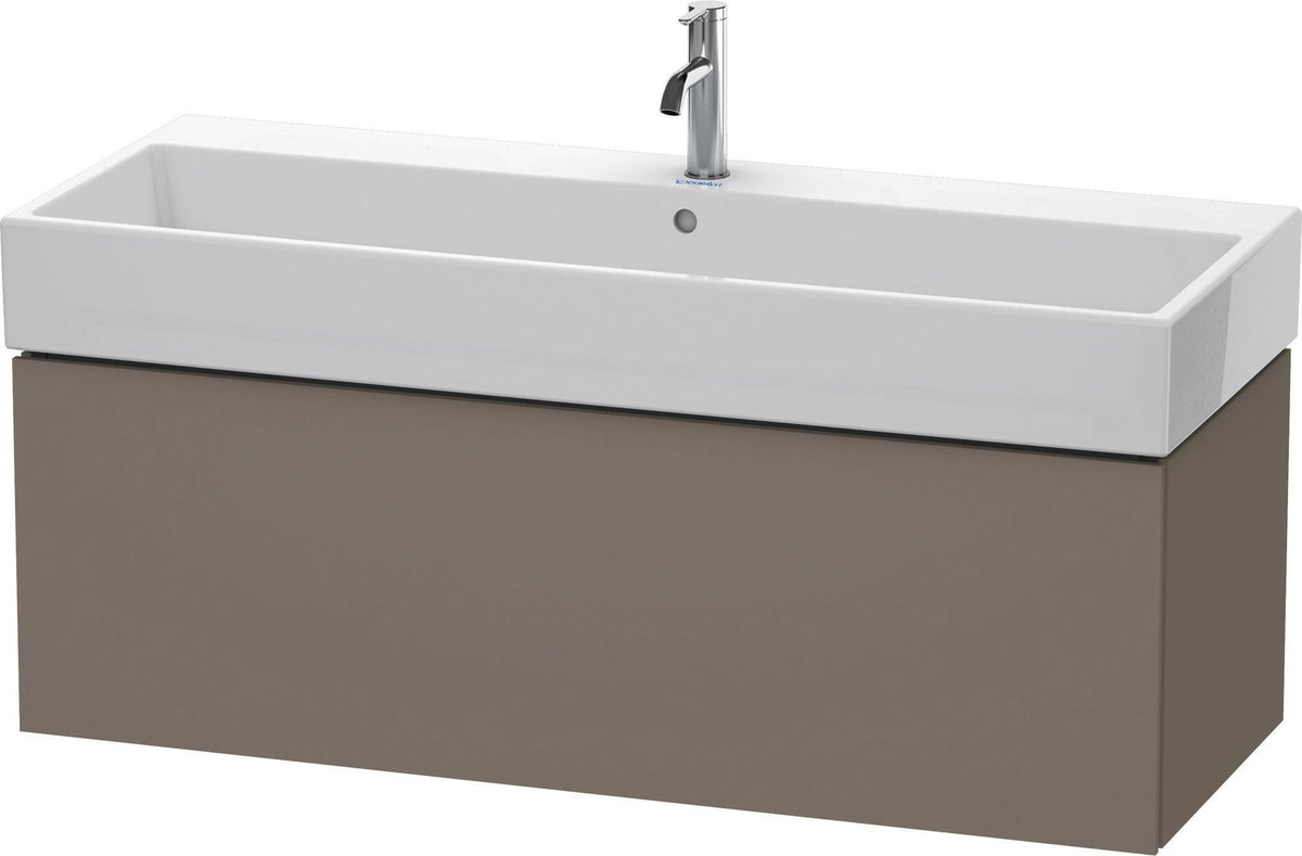 DURAVIT L-Cube Waschtischunterbau 1184 mm, 1 Auszug, Weiß Matt, Tip-On